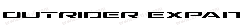 Outrider Expanded Bo字体转换